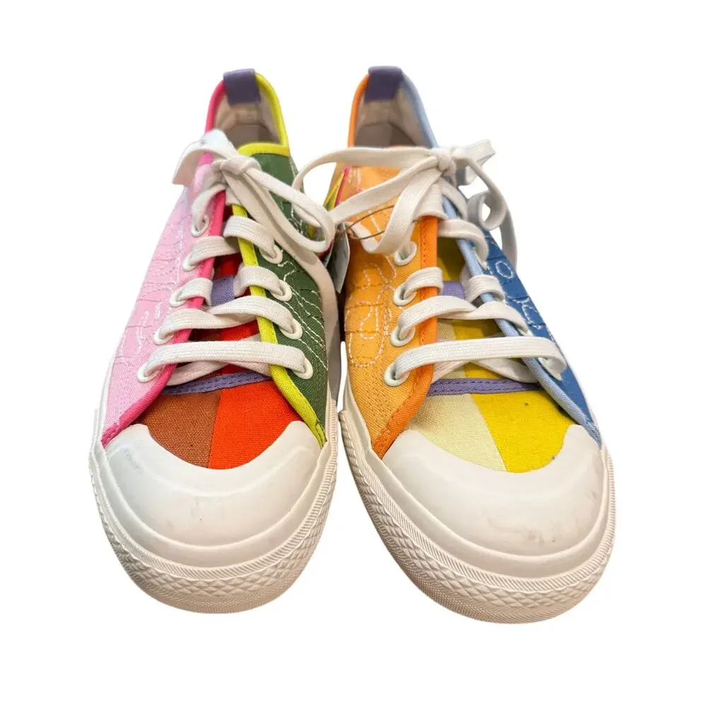 Adidas Nizza Low Pride Love Unites GW2419 M 7.5 / W 8.5 Rainbow Canvas NWT